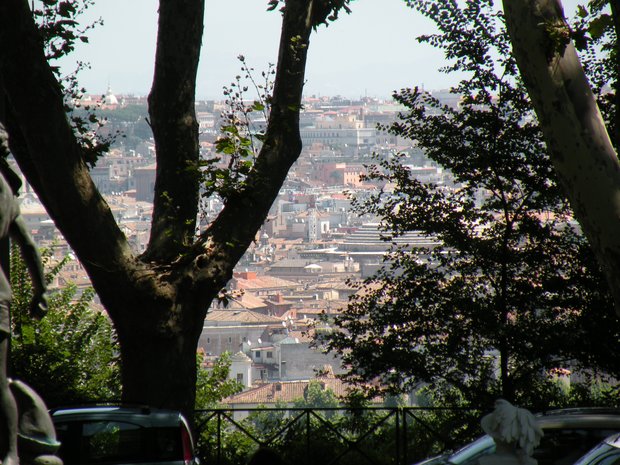  vue sur rome depuis la colline du Janicule